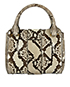 Burberry Mini Python Buckle Tote, back view